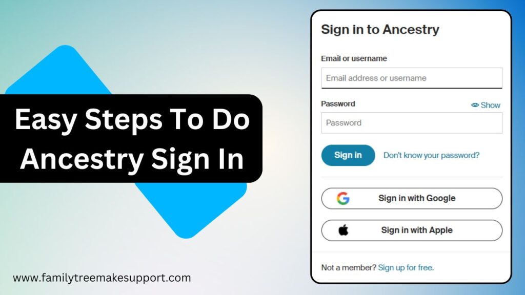 ancestry sign in