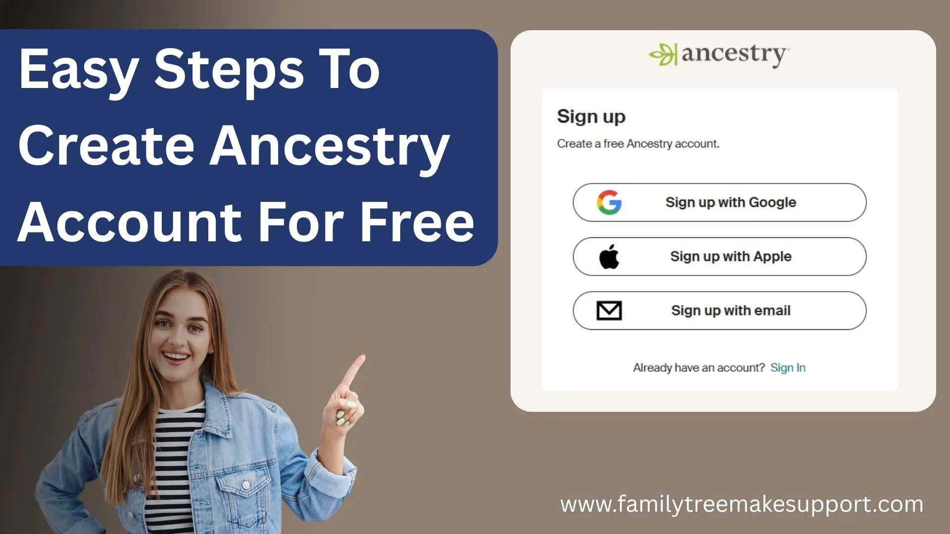 create ancestry account